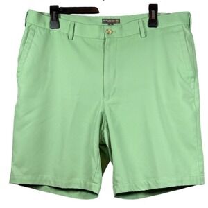 Peter Millar Crown Sport Performance Men's Golf Shorts, Pear Tart, Size 36